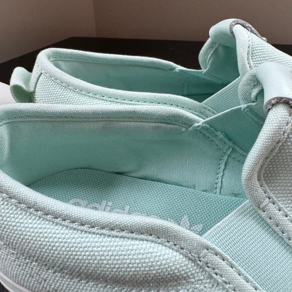 NWT Adidas Nizza Slip-on Cap Toe Canvas‎ Sneaker Aqua Blue Women’s 7.5 US - Picture 8 of 11